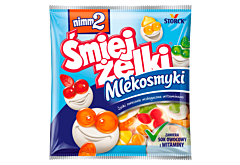 nimm2 Śmiejżelki Mlekosmyki Żelki owocowe wzbogacone witaminami 90 g