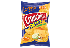 Crunchips X-Cut Chipsy ziemniaczane ser-cebula 140 g