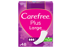 Carefree Plus Large Wkładki higieniczne zapach aloesowy 48 sztuk