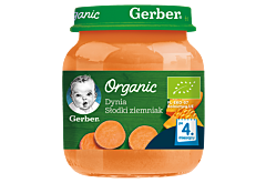 Gerber Organic Dynia słodki ziemniak dla niemowląt po 4. miesiącu 125 g