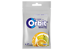 Orbit White Fruit Bezcukrowa guma do żucia 29 g (21 sztuk)