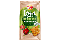 Lay's Oven Baked Krakersy wielozbożowe o smaku warzywa z zieloną cebulką 80 g