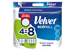 Velvet ecoRoll Soft White Papier toaletowy 4 rolki