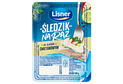 Lisner Śledzik na raz w sosie śmietanowym 100 g