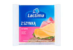 Lactima Ser topiony w plasterkach z szynką 130 g (8 x 16,25 g)