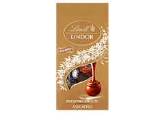 Lindt Lindor Praliny z czekolady mlecznej gorzkiej i białej z nadzieniem 100 g