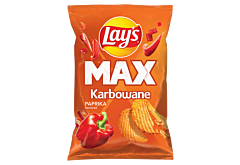 Lay's Max Chipsy ziemniaczane karbowane o smaku papryki 190 g