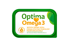 Optima Omega 3 Margaryna o zawartości trzech czwartych tłuszczu 400 g