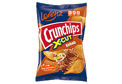 Crunchips X-Cut Chipsy ziemniaczane o smaku kebab 140 g