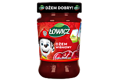 Łowicz Dżem wiśniowy o obniżonej zawartości cukrów 260 g