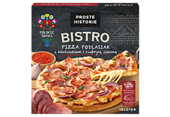 Proste Historie Bistro Pizza podlasiak z kindziukiem i czubrycą zieloną 395 g 