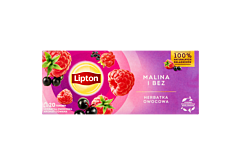 Lipton Herbatka owocowa malina i bez 32 g (20 torebek)