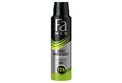 Fa Men Sport Energy Boost 72h Antyperspirant w sprayu o pobudzającym zapachu imbiru i cytryny 150 ml