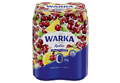 Warka Radler Bezalkoholowy napój piwny wiśnia z cytryną 4 x 500 ml