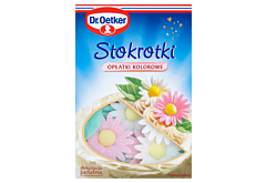 Dr. Oetker Stokrotki opłatki kolorowe 24 sztuki