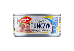 Graal Tuńczyk kawałki w oleju roślinnym 170 g