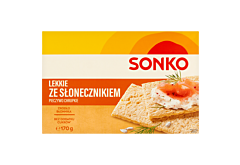 Sonko Pieczywo chrupkie lekkie ze słonecznikiem 170 g