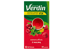 Verdin Fix Suplement diety kompozycja 6 ziół z maliną 40 g (20 x 2 g)