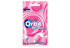 Orbit Refreshers Bubblemint Bezcukrowa guma do żucia 26 g (12 sztuk)