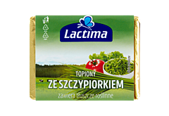 Lactima Produkt seropodobny topiony ze szczypiorkiem 100 g