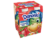 Danone Danonki Jogurt do picia truskawka 400 g (4 x 100 g)