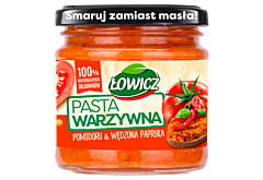 Łowicz Pasta warzywna pomidory & wędzona papryka 180 g