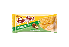 Familijne Klasyczne wafle o smaku orzechowym 180 g