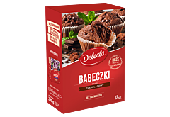 Delecta Babeczki smak czekoladowy mieszanka do domowego wypieku ciasta 280 g