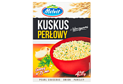 Melvit Kuskus perłowy z warzywami 320 g (4 x 80 g)