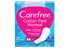 Carefree Cotton Feel Normal Wkładki higieniczne świeży zapach 56 sztuk