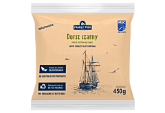 Family Fish Dorsz czarny porcje filetów bez skóry 450 g