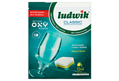 Ludwik Classic Lemon Tabletki do zmywarek 1,692 kg (94 sztuki)