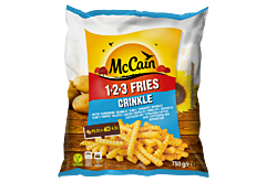 McCain 1.2.3 Fries Crinkle Frytki karbowane 750 g