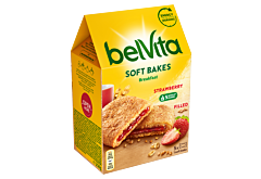 belVita Breakfast Ciastka zbożowe z nadzieniem truskawkowym 250 g