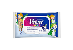 Velvet Junior Nawilżany papier toaletowy 48 sztuk