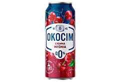 Okocim Mix ciemnego piwa bezalkoholowego z lemoniadą ciemna wiśnia 500 ml