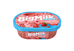 Big Milk Intense Lody smak truskawkowy z sosem truskawkowym i kawałkami truskawek 900 ml