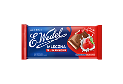 E. Wedel Czekolada mleczna truskawkowa 100 g