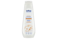 Luksja Creamy & Soft Kremowy płyn do kąpieli łagodzące mleczko bawełniane i prowitamina B5 900 ml