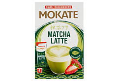 Mokate Matcha Latte Napój w proszku smak truskawkowy 84 g (6 x 14 g)