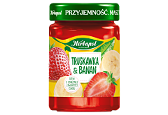 Herbapol Dżem o obniżonej zawartości cukru truskawka & banan 280 g